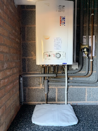 FloodSax are ideal to pop under leaking boilers to soak up the water