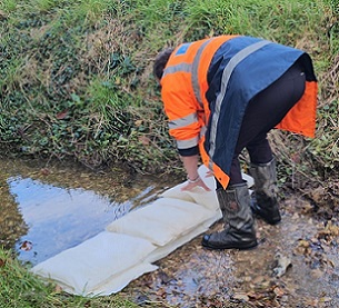 FloodSax protecting a stream