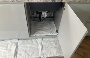 FloodSax also saved the wood-effect floor from further water damage